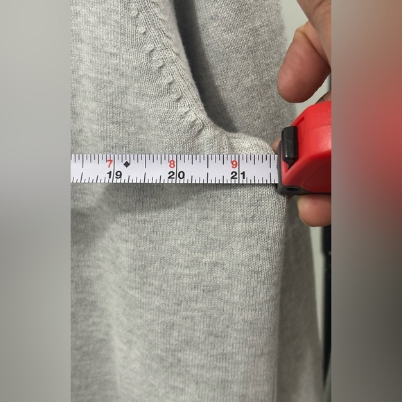 Tommy Hilfiger Gray V-Neck Sweater - Picture 4 of 6